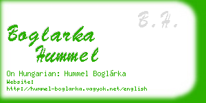 boglarka hummel business card