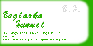 boglarka hummel business card